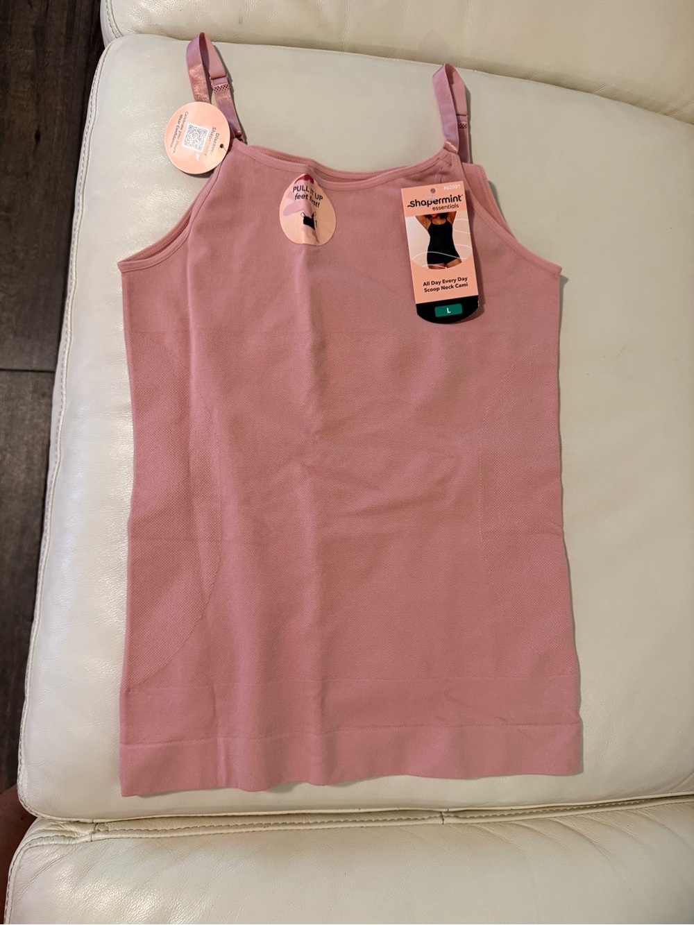 Shapermint Dusty Rose Seamless Scoop Neck Cami